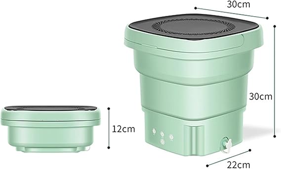 Lavatrice Portatile Pieghevole con Centrifuga Automatica