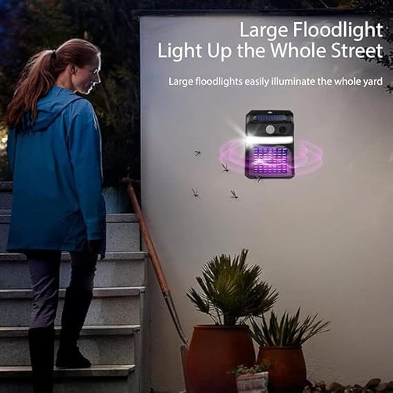 Lampa Antizanzare da Esterno con Ricarica Solare