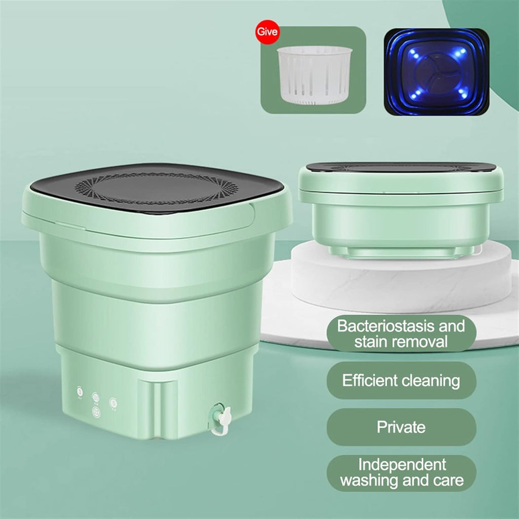 Lavatrice Portatile Pieghevole con Centrifuga Automatica