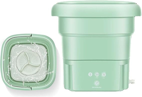 Lavatrice Portatile Pieghevole con Centrifuga Automatica