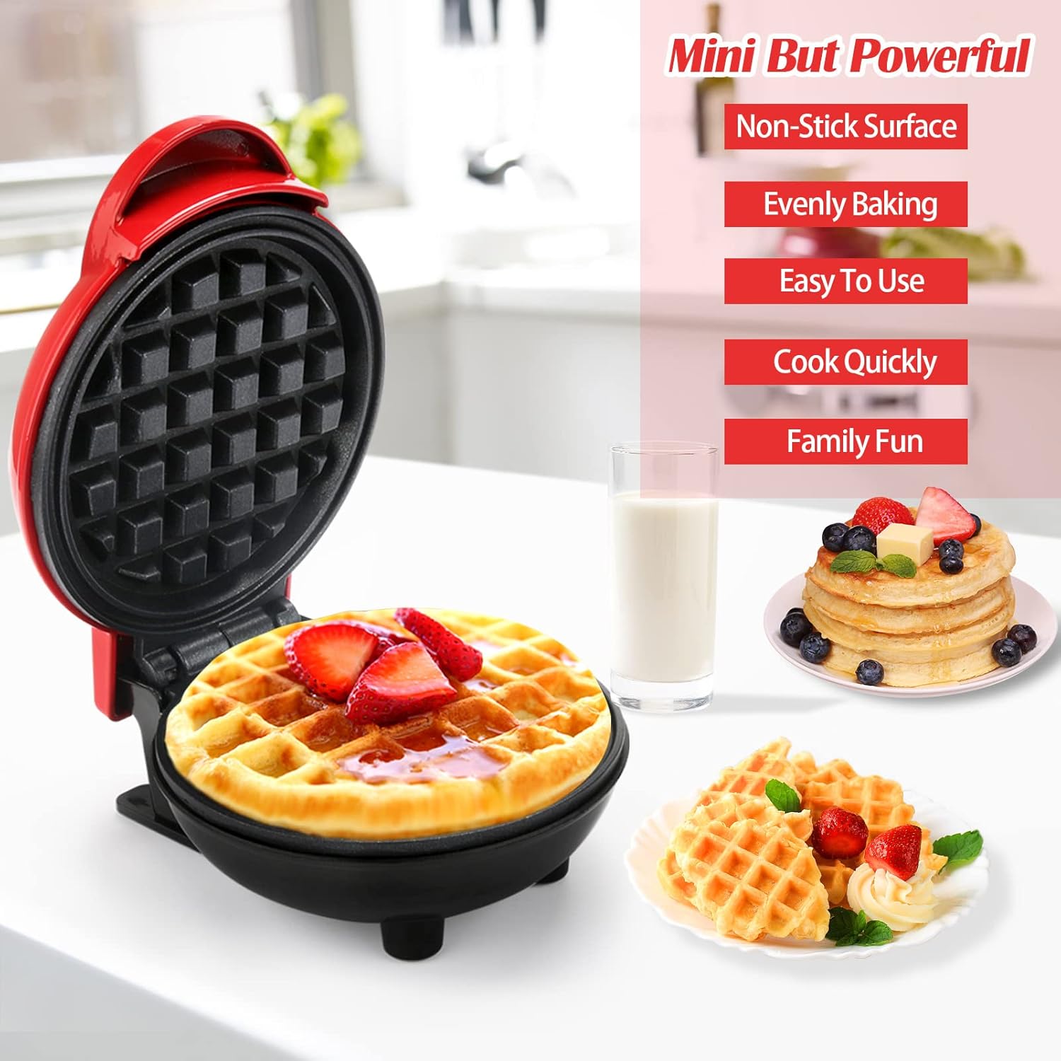Piastra per waffle Antiaderente