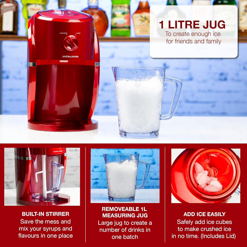 Tritaghiaccio Elettrico da Casa con Contenitore da 3L