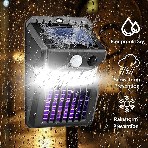 Lampa Antizanzare da Esterno con Ricarica Solare